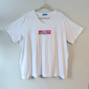 FRESH PRODUCE TROPICAL WHITE TEE